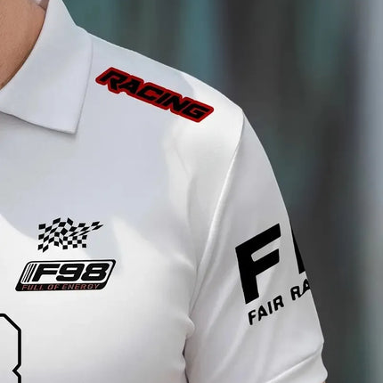 The 2025 summer new men's short-sleeved POLO shirt is casual, fashionable and comfortable, with 3D digital pattern printing