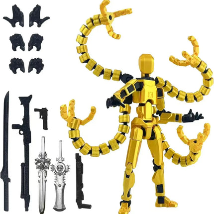 Titan 13 Action Figure,Assembly Completed 3D Printed T13 Multi-Jointed Movable Robot with Full Articulation Lucky13 Nova13 Dummy