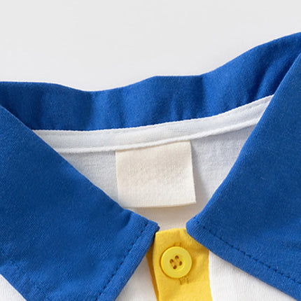 Toddler Boys Summer POLO Shirt Children's Clothes Kids Turn-Down Collar Tee Boy Short Sleeve Polos Tops 3 4 6 7 10 Years