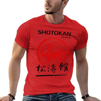 Shotokan Karate Tiger T-Shirt cute clothes anime figures tops street wear mens t shirts top quality