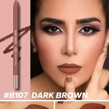 Lip Liner Pencil Set Matte Nude Contour Lipliner Pencil Lipstick Waterproof Long Lasting Lipstick Pen Lip Tint Cosmetics