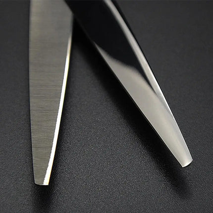 Japan 440C Titanium Qlating Barber Professional Scissors for Hairdresser 5.5 / 6.0 Cutting Thinning Black Hair Scissor Shears