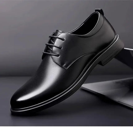 Soft Leather Casual Wedding Shoes for Men New Style Business Formal Breathable Autumn British Korean Version Pointed Toe Groom S