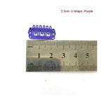 2.3cm U shape purple