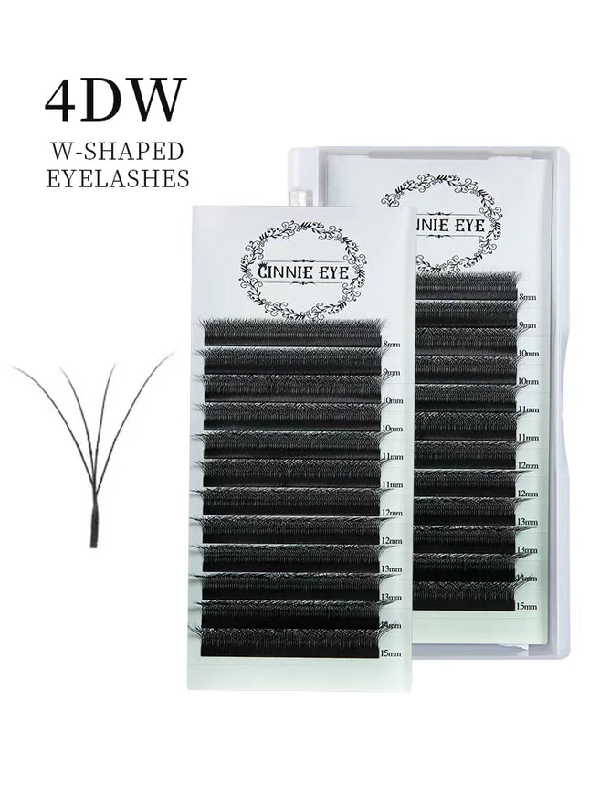New 5DW M curl Eyelash Extensions 4DW 2D YY Premade Volume Fans 7mm 3DW LU/L Individual Lash Bundles Cilios 5W Natural Hair