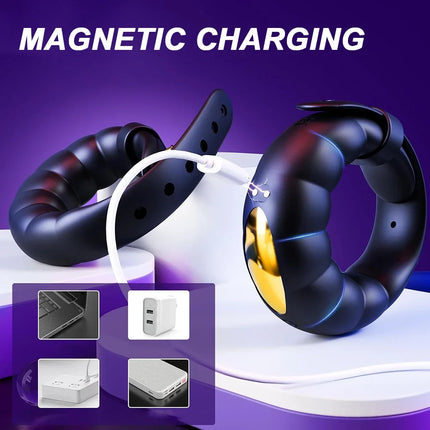 Adjustable Buckle Penis Ring APP Control Vibrating Cock Ring for Men Ejaculation Delay Chastity Cage Adult Sex Toy for Men