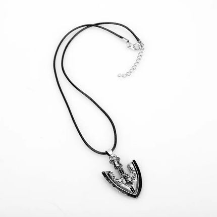 Anime JOJOS BIZARRE ADVENTURE Necklaces Kujo Jotaro Arrow Metal Pendant Chain Choker keychain Charm Gifts Jewelry collares