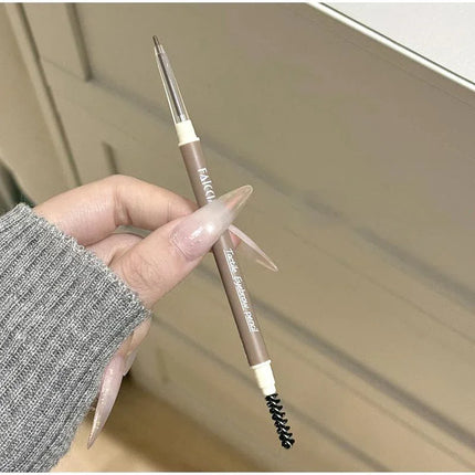 1PC Waterproof Double-Ended Eyebrow Pencil Ultra Fine Eyebrow Pencil Sweat-proof Long Lasting Professional Eye Makeup Cosmetics
