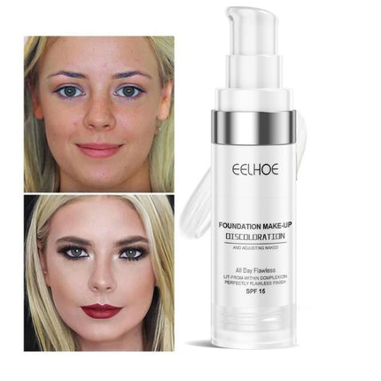 Color Changing Foundation Serum for Natural Glow Lightweight Full Coverage Long Moisturizing Finish 30ml Sensitive Skin Friendly