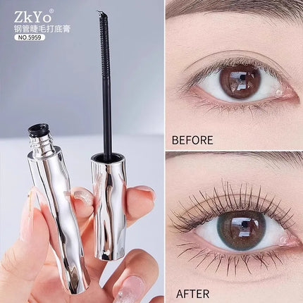 1-5pcs ZkYo Steel Tube Eyelash Primer Natural Black Mascara 3d Thick And Fluffy Waterproof Non-Smudging Women Eye Makeup