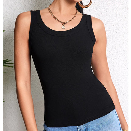 1/3 Piece Four Seasons Thin Solid Color Camisole for Young Women Plus Size Comfortable and Sexy T-shirt Shirt Casual