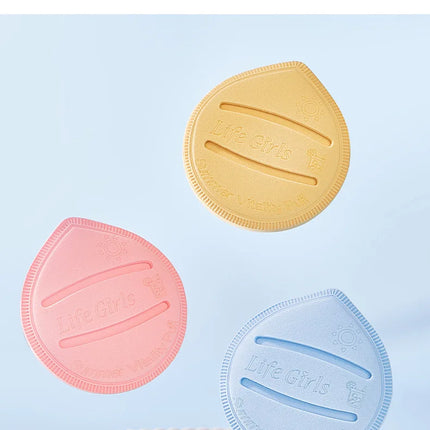 Life Girls Macaron Color Powder Puff Makeup Sponge Cushion Soft Thick for Dry Wet Use High-Coverage Base Makeup Application