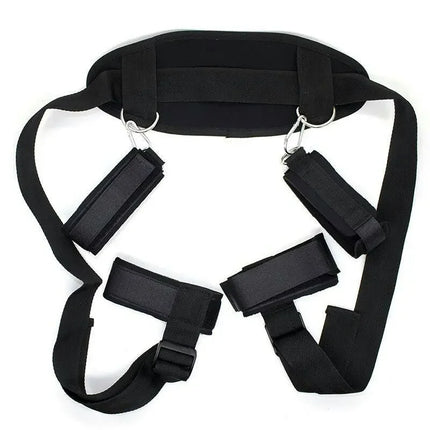 Nylon Open Leg BDSM Bondage Kit Restraints Soft Ankle Handcuffs Leather Whip 18 Adult Games Erotic Sex Toys For Couples Sex Shop