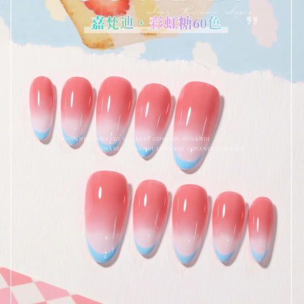 60 Colors Korean Style Loverly Macaron Gel Polish Set 15ML UV Gel Enamel Manicure Salon Soak Off Nail Polish Kit With Color Card