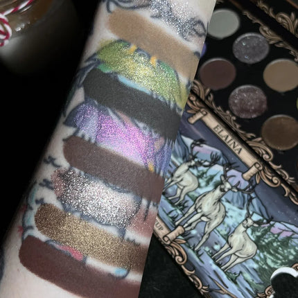 Shellwe Makeup Mist Witch Matte DuoChrome pigmented Elaina 10pan Eyeshadow Palette