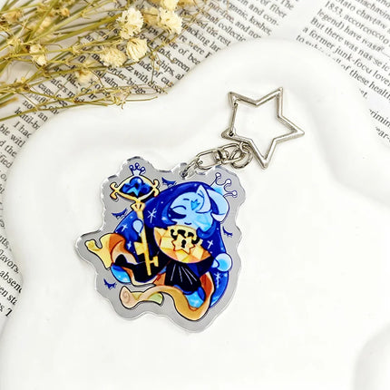 Anime Cookie Run Kingdom Cosplay Key Chain Cartoon Character Backpack Pendant Acrylic Keychain jewelry Accessories