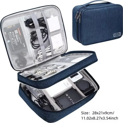 Travel Cable Storage Bag Organizer / Sac Rangement Câbles Voyage