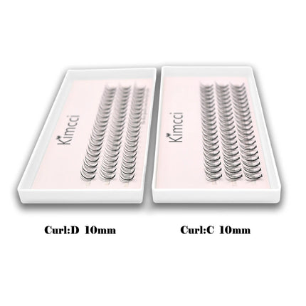 Kimcci Single Ttuft of M Sandwich Eyelash Eextension Grafting False lashes Professional Makeup 60 Clusters Personal Makeup Cilas