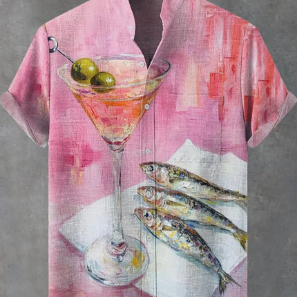 Men's Casual Fashion New Shirt Art 3D Animal Printing Pet Dog Pattern Shirt Casual Comfort Fashion Shirt