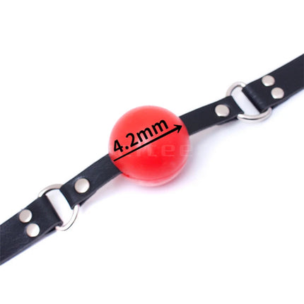 2026  Solid Silicone Mouth Gag Ball PU Leather Band BDSM Bondage Oral Fixed Pet Cosplay Restraint Sex Toy for Couple Adult Game