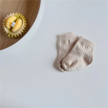 Spring Autumn New Baby Children Sock Comfortable Sweat-absorbing Breathable Non Slip Infant Kids Stockings Boy Girl Cotton Socks