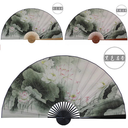 50x88cm Large  Painting Paper Fan Wall Hanging Decorative Folding Fan Office Hall Home Living Room Decorative Fan Ventilador
