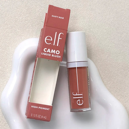 ELF Silky Liquid Primer Ice Cream Primer Pore-Blurring Base Cream Power Grip Dual-use Blush for Lips and Cheeks Liquid Blush