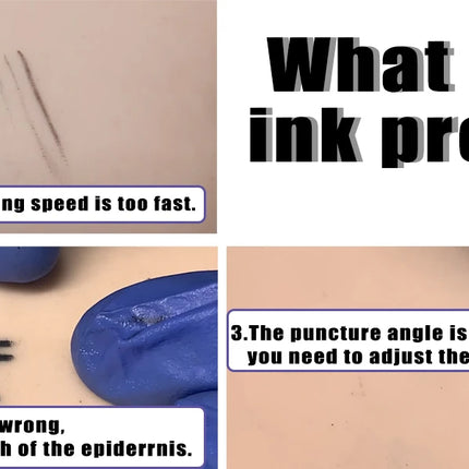3MM Tattoo Practice Skin Silicone Fake Skin Double-Sided Synthetic Leather Permanent Makeup Tattoo Beginner Training Skin