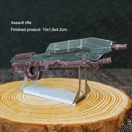 Colorful 3D Metal Puzzle Assault Rifle Guardian Mantis Mecha Model Pelican Assembling Toy Puzzle Box for Adults Jigsaw Puzzle