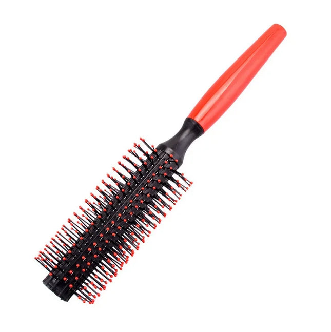 Professional plastic round brush quilting curling hair comb hair massage hair salon hair comb,Special for real hair wigs
