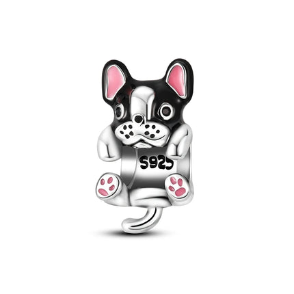Charms 925 Sterling Silver Cute Cat Collection Charms Beads Paw Print Pendant Beads Fit Original DIY Bracelet Gift Women Jewelry