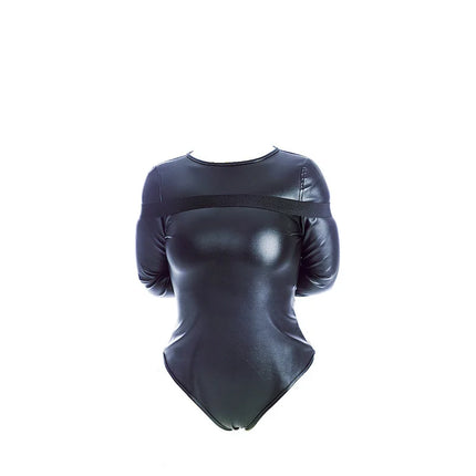 Arm Binder Glove Sleeves,Behind Back Bondage Armbinder,BDSM Leather Handcuffs Straight Jacket,Sex Toys For Couples