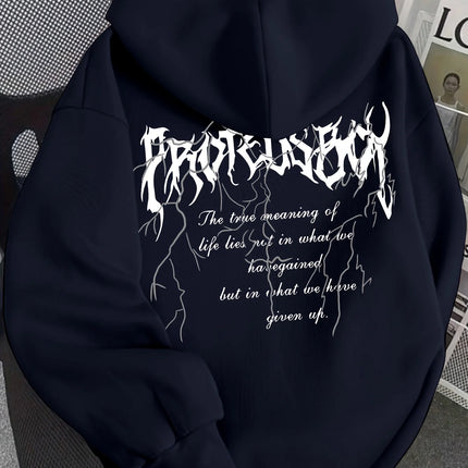 Women's fashionable hooded sweatshirt with fashionable creative design and English letters hoodie sweatshirt hoodie