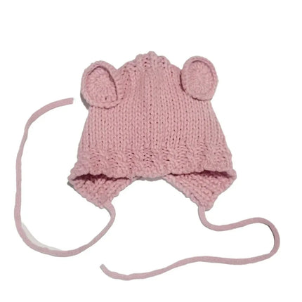 Reborn Doll Clothes Jumpsuits Baby Girl Pink Knitted Sweater Hat Clothing Outfit for 45-50cm Like Real Newborn Dolls Accessories