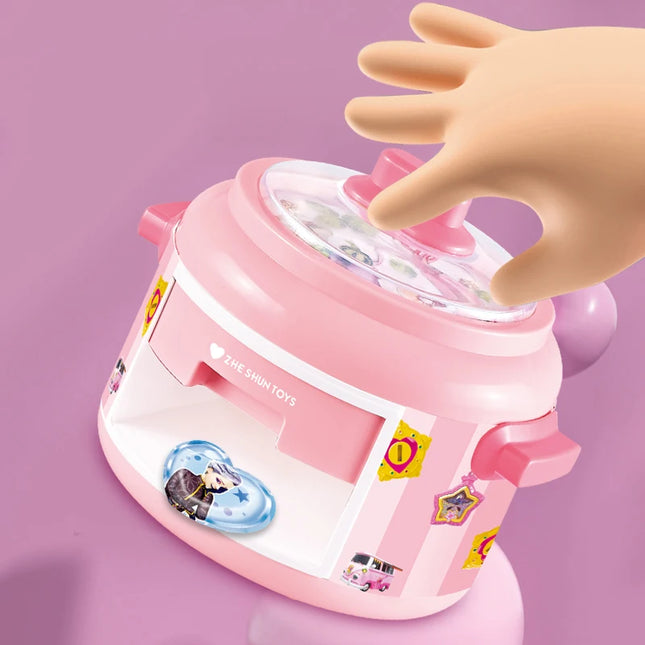 24Pcs 3D Magic DIY Sticker Machine Rice cooker Creative Children's Handmade Gift Box Set Hand-Made Toys for Girls Kids Craft kit