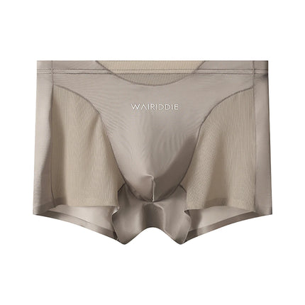 1/3PCS Luxury Satin-like Ice Silk Men Underwear Cool Breathable Double-side Mesh Men's Panties High Elastic Seamless Lingeries