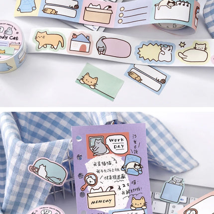 30mm X 3m Cute Cartoon Washi Tape DIY Journaling Decorative Masking Tape for Planners Stationery Scrapbooking Office Supplies