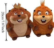 20cm Hoppers Beaver Plush Dolls Present Gift Movie Animals King George Beaver Stuffed Toys Desktop Drnaments