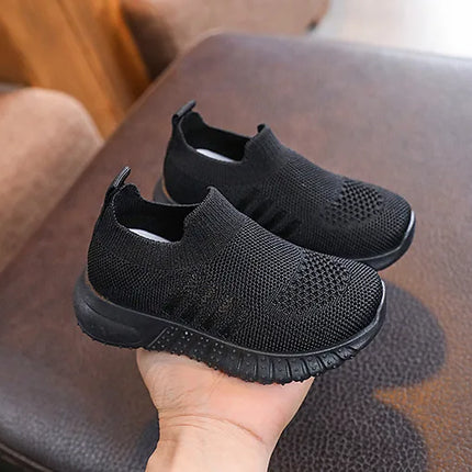 Children's Running Sneakers Boys Girls Casual Mesh Breathable Non-Slip Walking Patchwork Tennis Toddler Soft-Soled Girls' Shoes