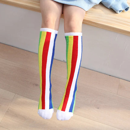 Children warmer ankle short lovely socks Cartoon Cute Kids Girl Knee High Socks infant cotton Baby Animal Over Knee Socks girls