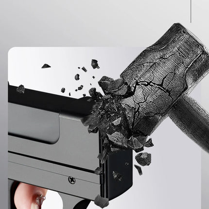 Creative Pistol Lighter Cigarette Box 10PCS Jet Butane Gas Torch Lighter Welding Gun Windproof Cigar Lighter Unusual Men Gift
