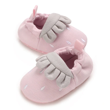 Spring and Autumn Baby Girl Baby Shoes Cute Strawberry Casual Sports Shoes Elastic Mouth Comfortable Baby Walking Shoes