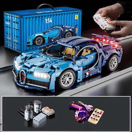 1:14 Building Blocks Roadster RC Toy Car Building Blocks Toy Birthday Gift MOC Roadster Model 1310Pcs