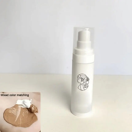 Natural Finish White Liquid Foundation Buildable Coverage Safe Pure White Toner Waterproof Base Makeup Carnival Costume Makeup