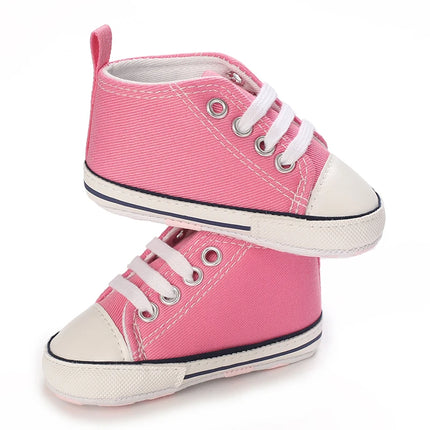 0-18 Months Newborn Baby Shoes Classic Fashion Casual Sports Shoes for Boys and Girls Non slip Soft Sole Walking Shoes