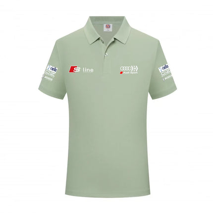 Audi Sporty Men's Polo Shirt 2026 Summer New Model Slim Fit Design Sporty Casual Style Breathable Fabric