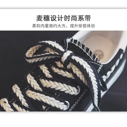 Women Outdoor Trainers Platform Canvas Shoes Height Increasing Chunky Sneakers Young Girls Outdoor Training Women Casual Shoes