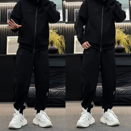 Men's Casual Hoodie & Sweatpants Set - Autumn Two-Piece Couple Outfit