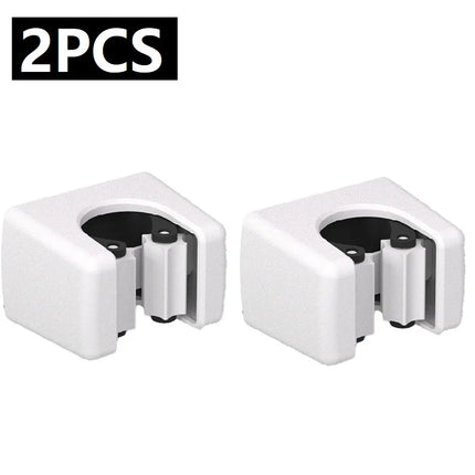 1/2/4pcs Wall Mounted Mop Clip Holder Bathroom No-Punching Mop Brush Broom Holder Rack Kitchen Organizer Holder Hook Accessories