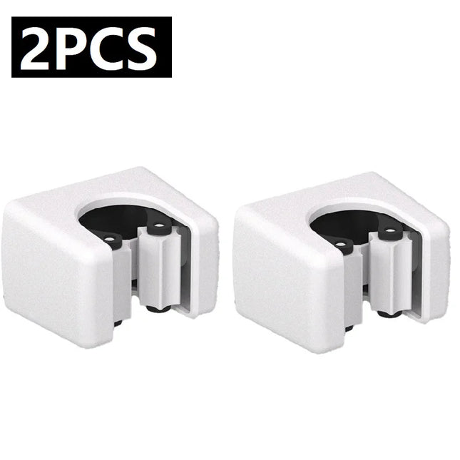 1/2/4pcs Wall Mounted Mop Clip Holder Bathroom No-Punching Mop Brush Broom Holder Rack Kitchen Organizer Holder Hook Accessories